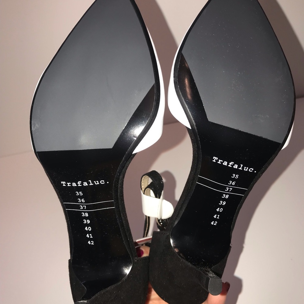 NIB Zara black and white low heel pumps 37 - Picture 3 of 3